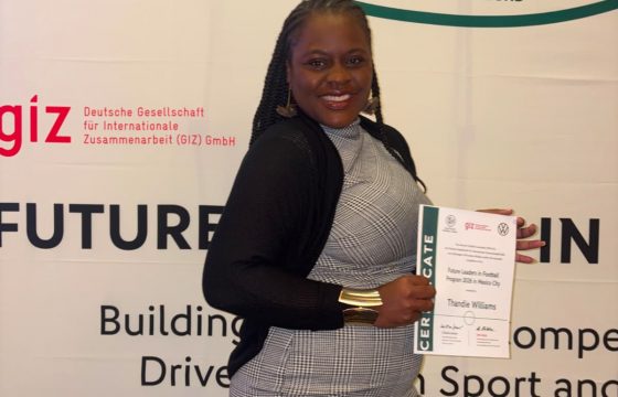 Montserrat’s Thandie Williams Representing at the Future Leaders in Football Programme in Mexico
