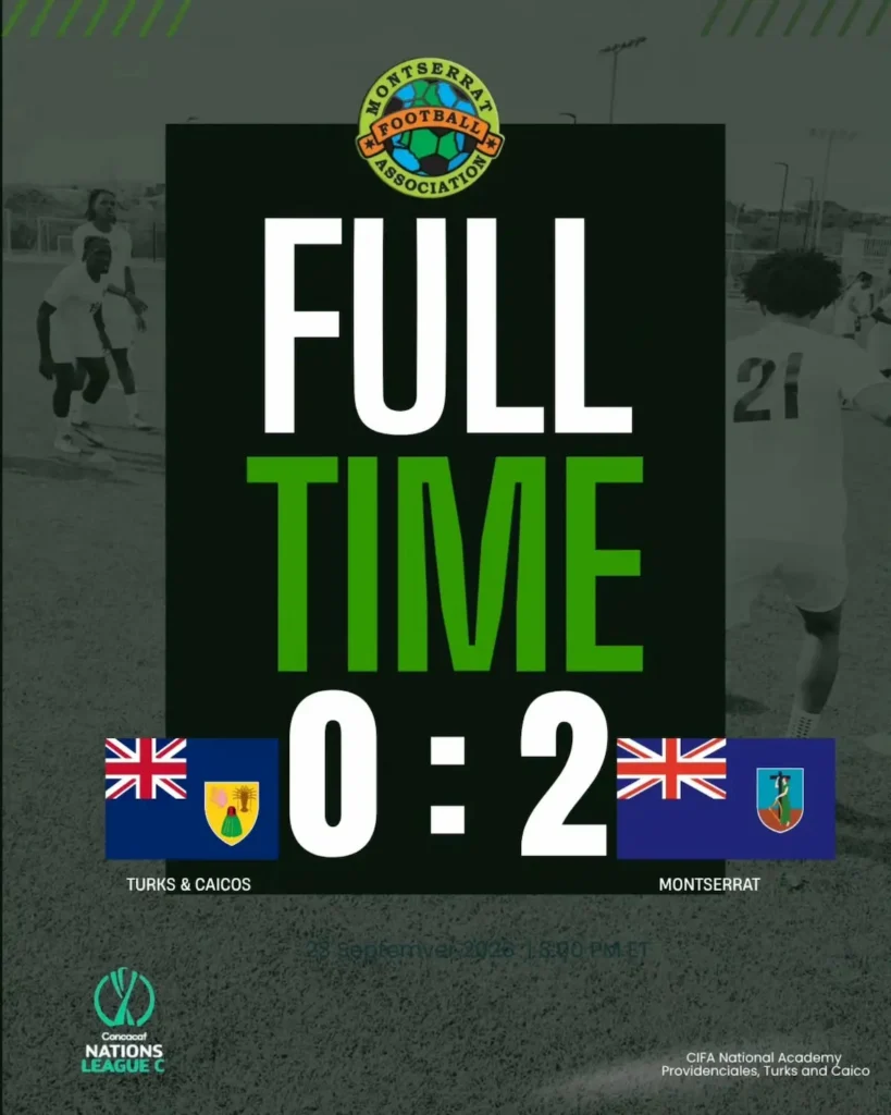 Boatswain’s Brilliant Brace Fires Montserrat to Victory Over Turks and Caicos Islands in Nations League Opener
